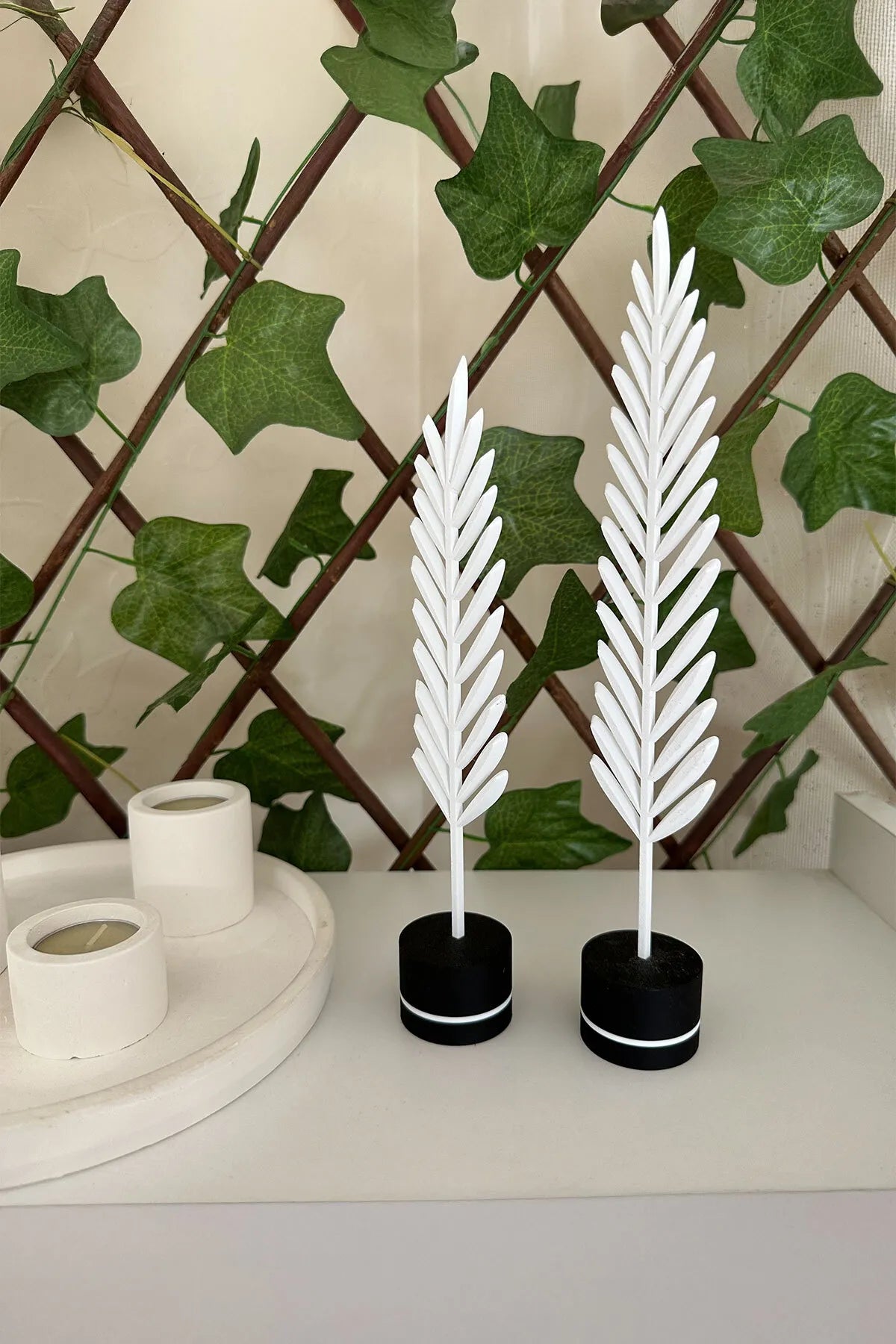 Modern Minimalist Doğa Temalı Yaprak Seti