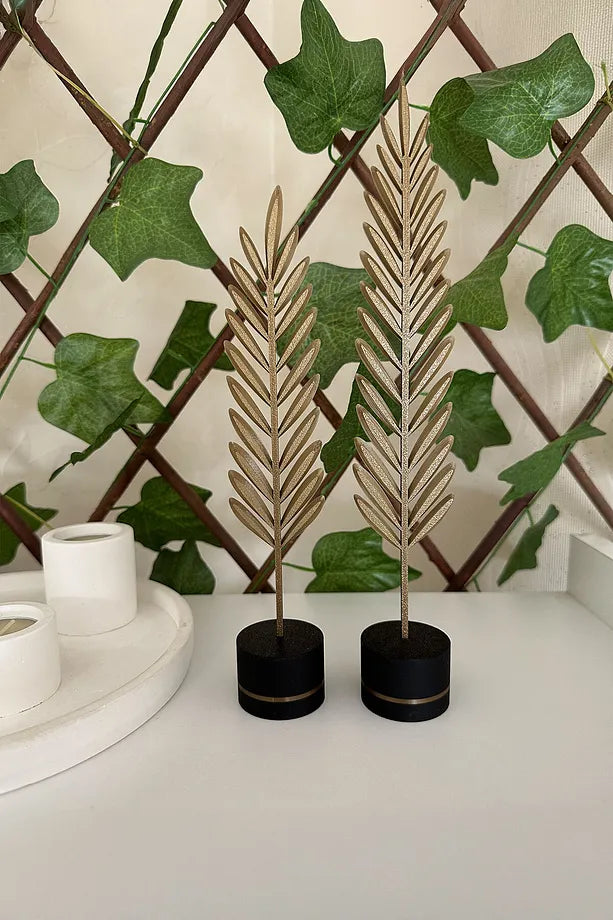 Modern Minimalist Doğa Temalı Yaprak Seti