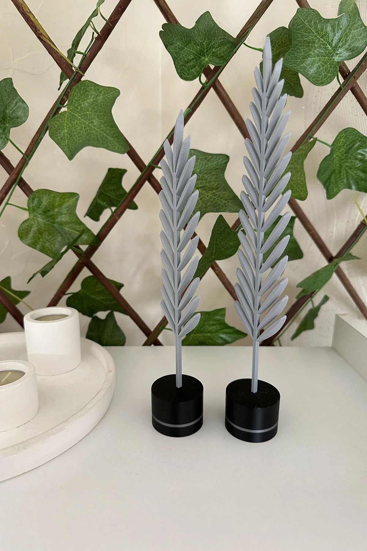 Modern Minimalist Doğa Temalı Yaprak Seti