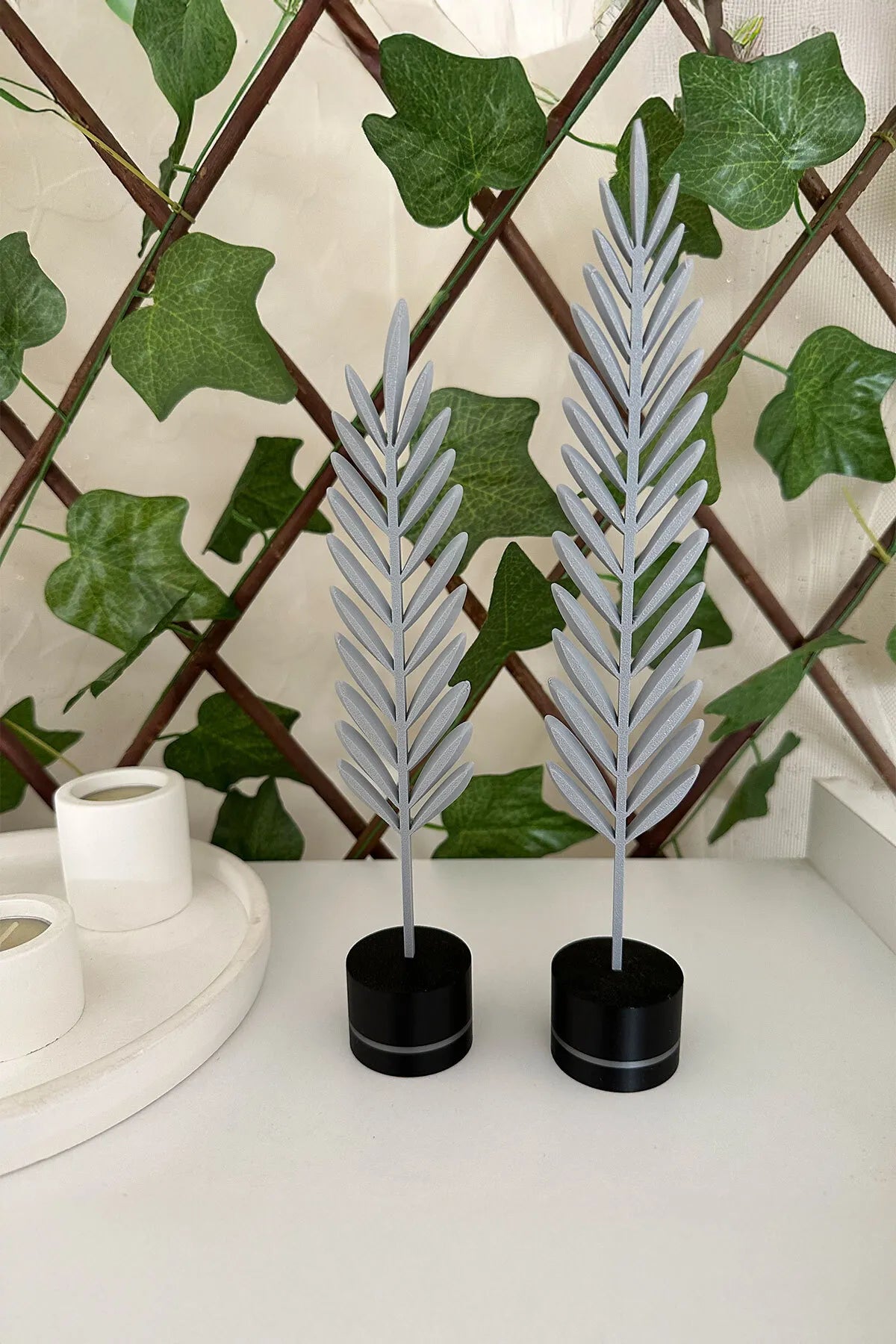 Modern Minimalist Doğa Temalı Yaprak Seti