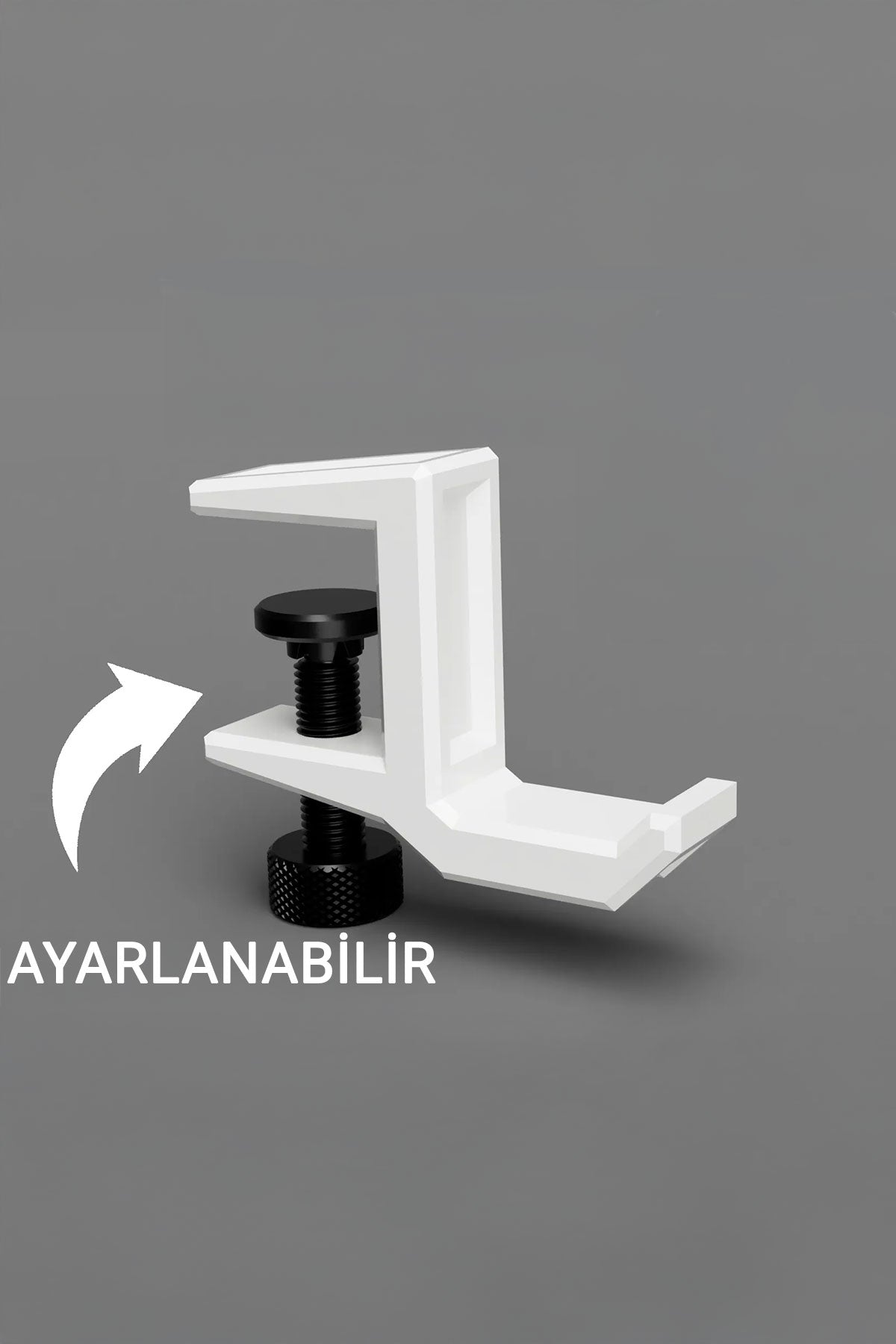 Ayarlanabilir Foksiyonel Kulaklık Tutucu - Masa Kenarı