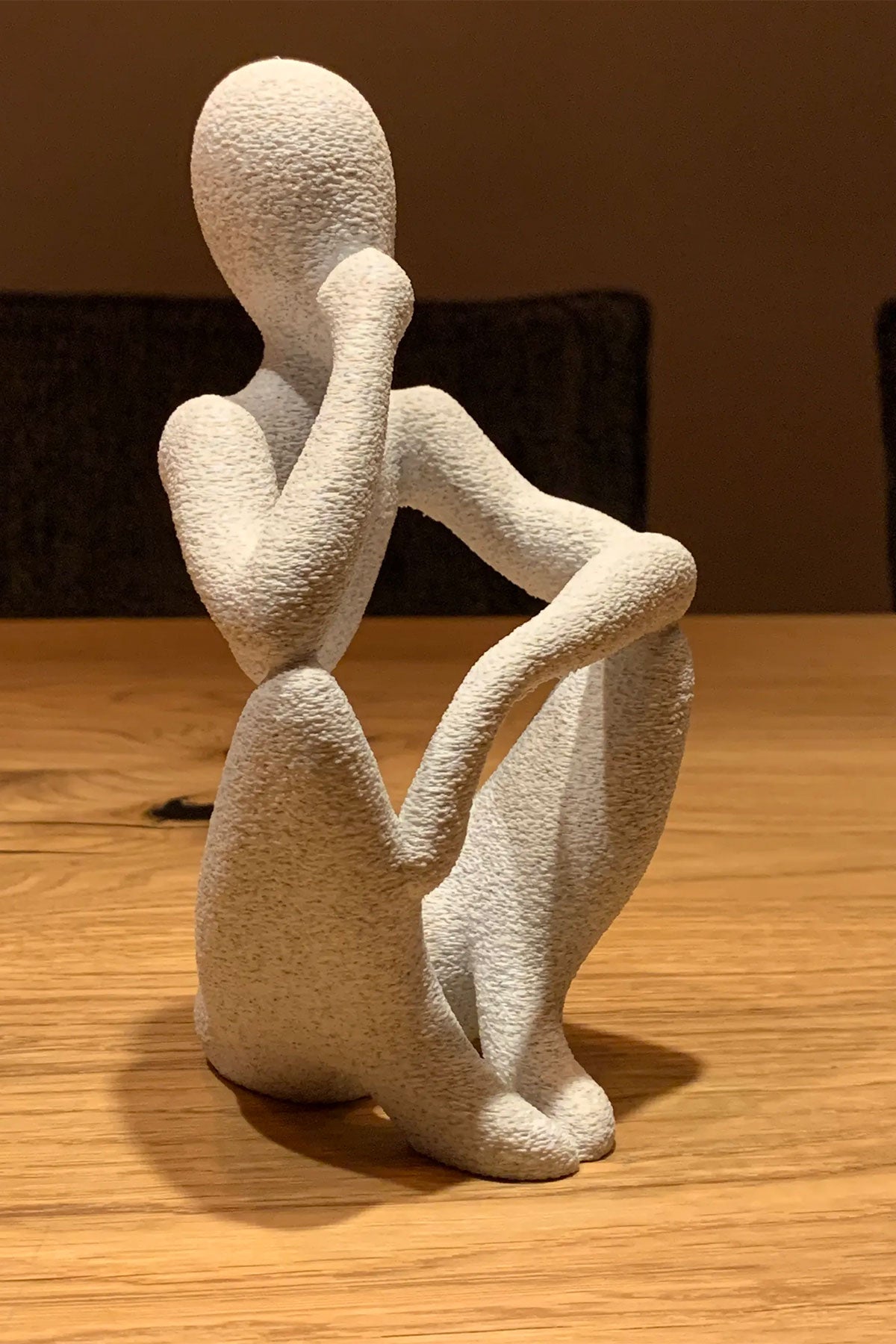 Soyut Düşünen Adam Figürü Obje Biblo