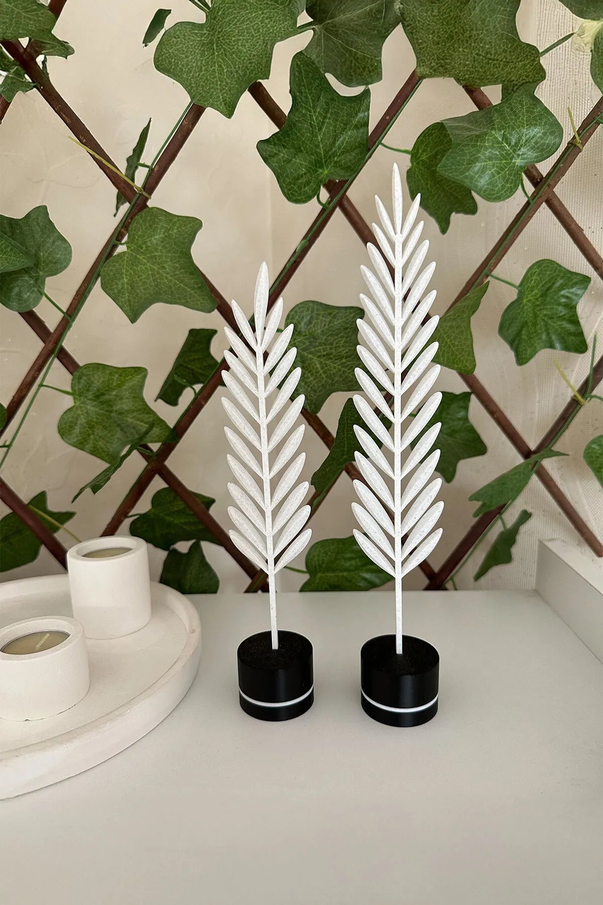 Modern Minimalist Doğa Temalı Yaprak Seti