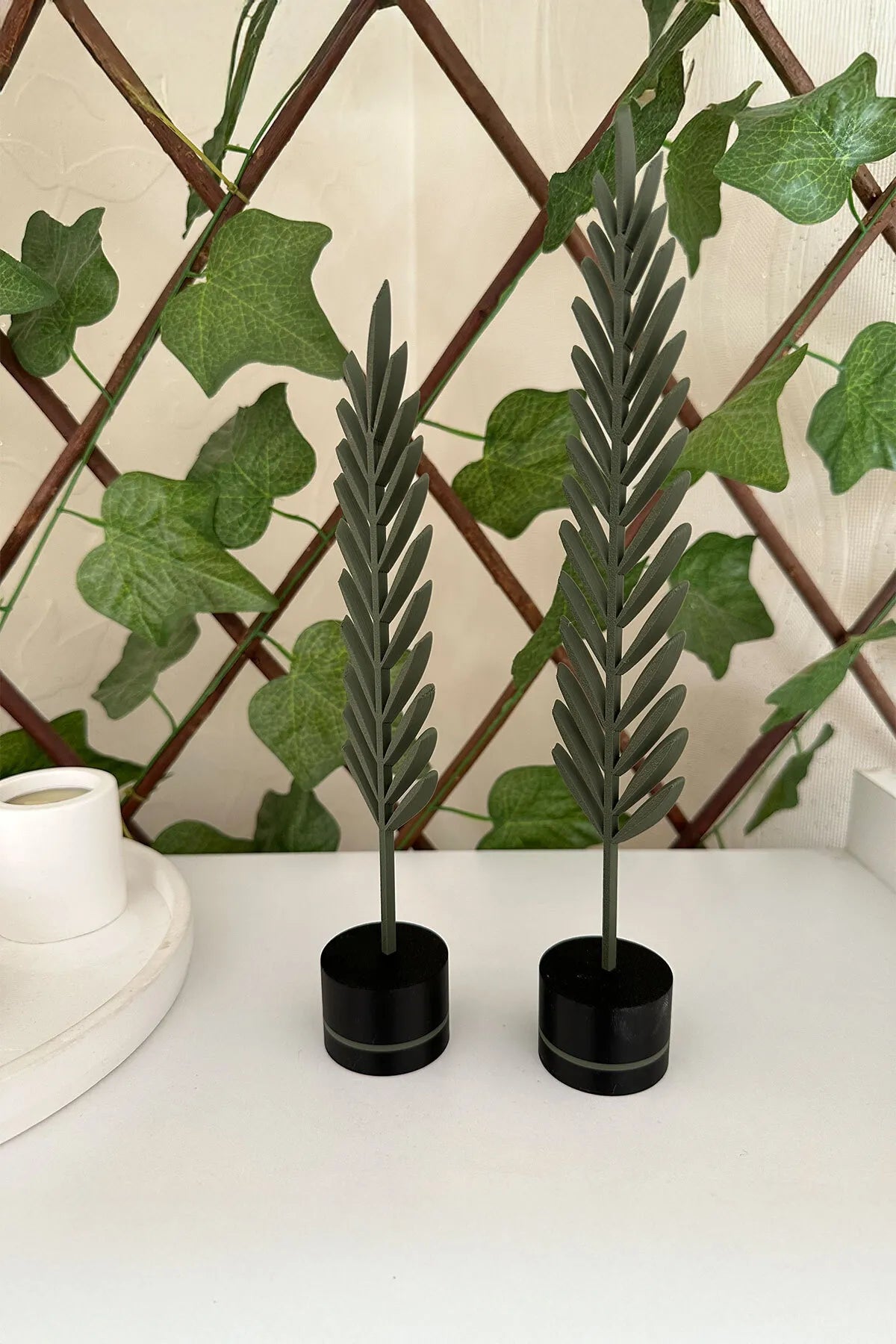 Modern Minimalist Doğa Temalı Yaprak Seti