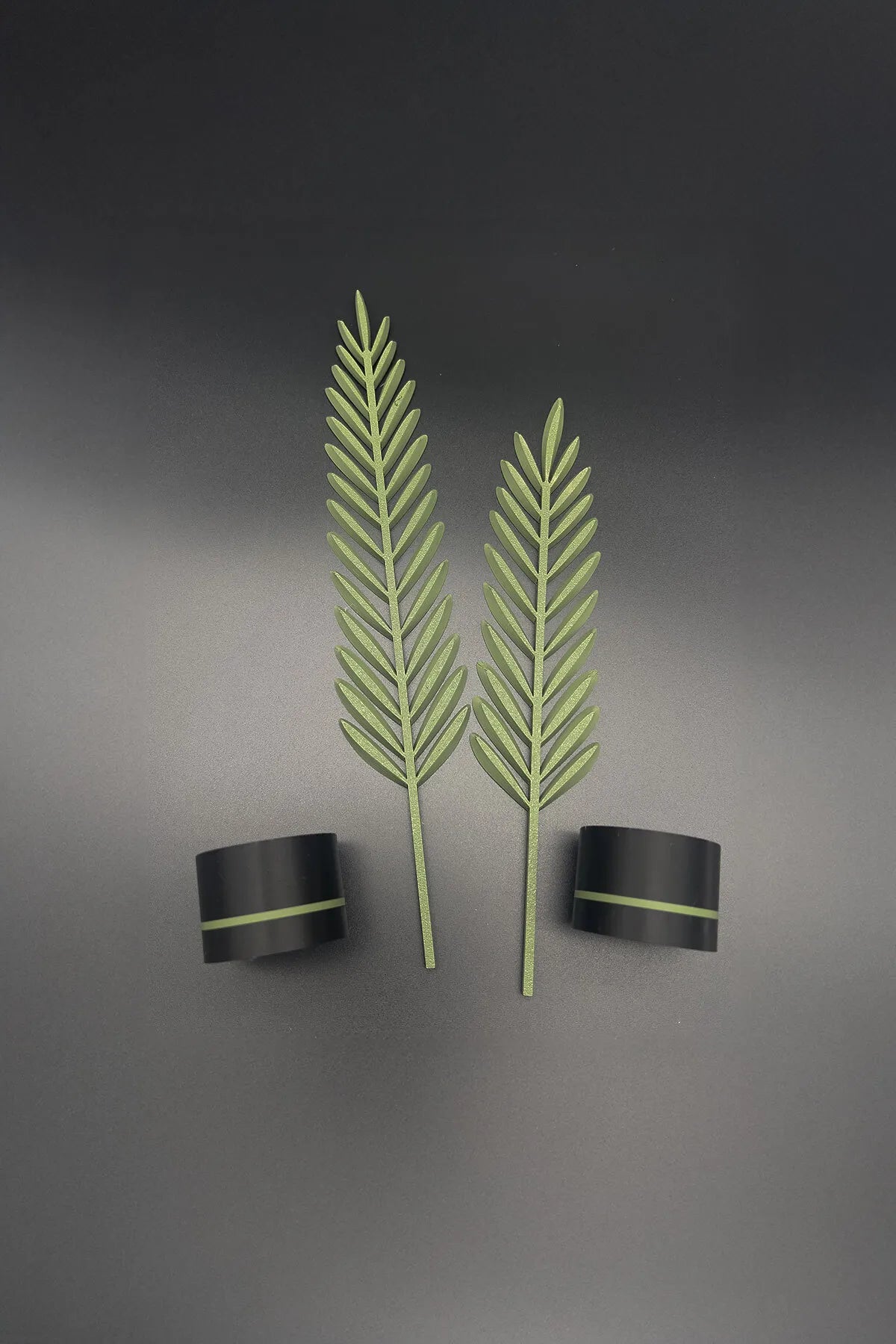 Modern Minimalist Doğa Temalı Yaprak Seti
