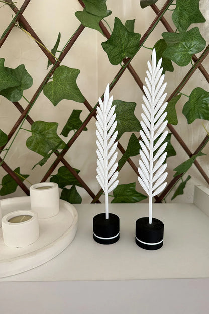 Modern Minimalist Doğa Temalı Yaprak Seti