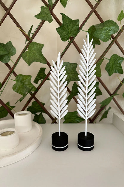 Modern Minimalist Doğa Temalı Yaprak Seti