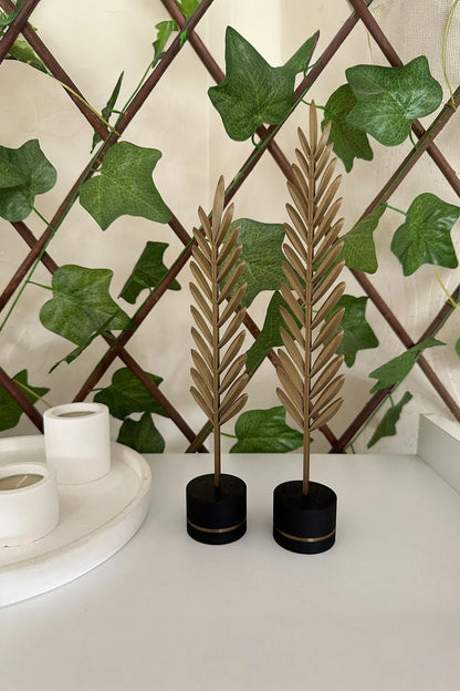 Modern Minimalist Doğa Temalı Yaprak Seti