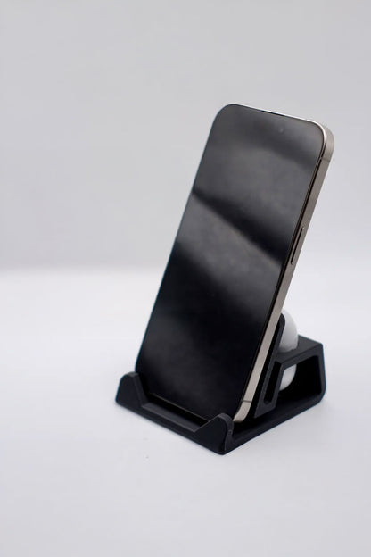 Minimalist Telefon ve AirPods Standı – Masa Üstü Düzenleyici & Organizeri