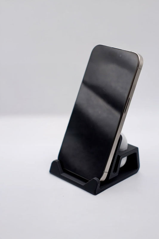 Minimalist Telefon ve AirPods Standı – Masa Üstü Düzenleyici & Organizeri