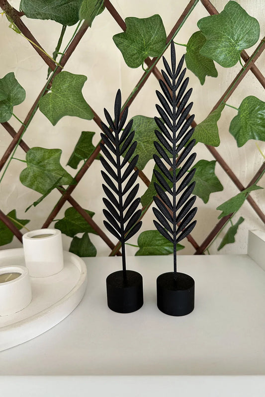 Modern Minimalist Doğa Temalı Yaprak Seti