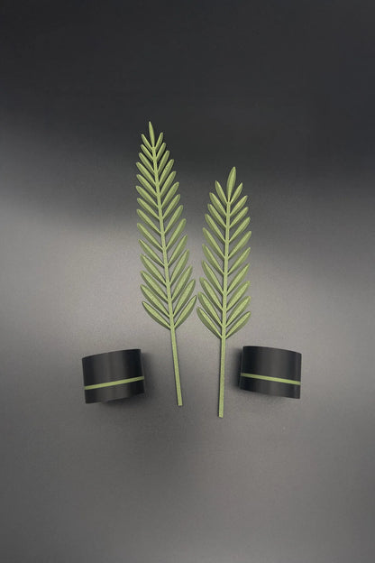 Modern Minimalist Doğa Temalı Yaprak Seti